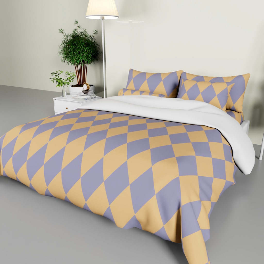 Bedcover Set Motif ZY Full Cotton Premium Satu Set Selimut Bedcover Sprei Aeshtetic Minimalis