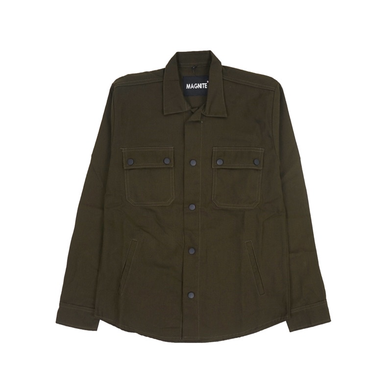 Jacket trucker semi Parka Magnite Green