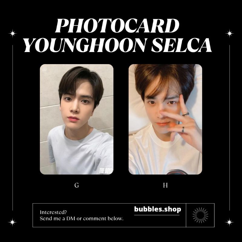 PHOTOCARD UNOFFICIAL YOUNGHOON THE BOYZ SELCA