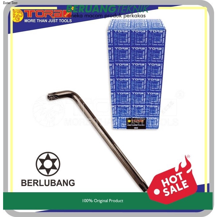 TORA Kunci L Bintang Panjang - Torx Key Long Tamper T25-T50 - Taiwan
