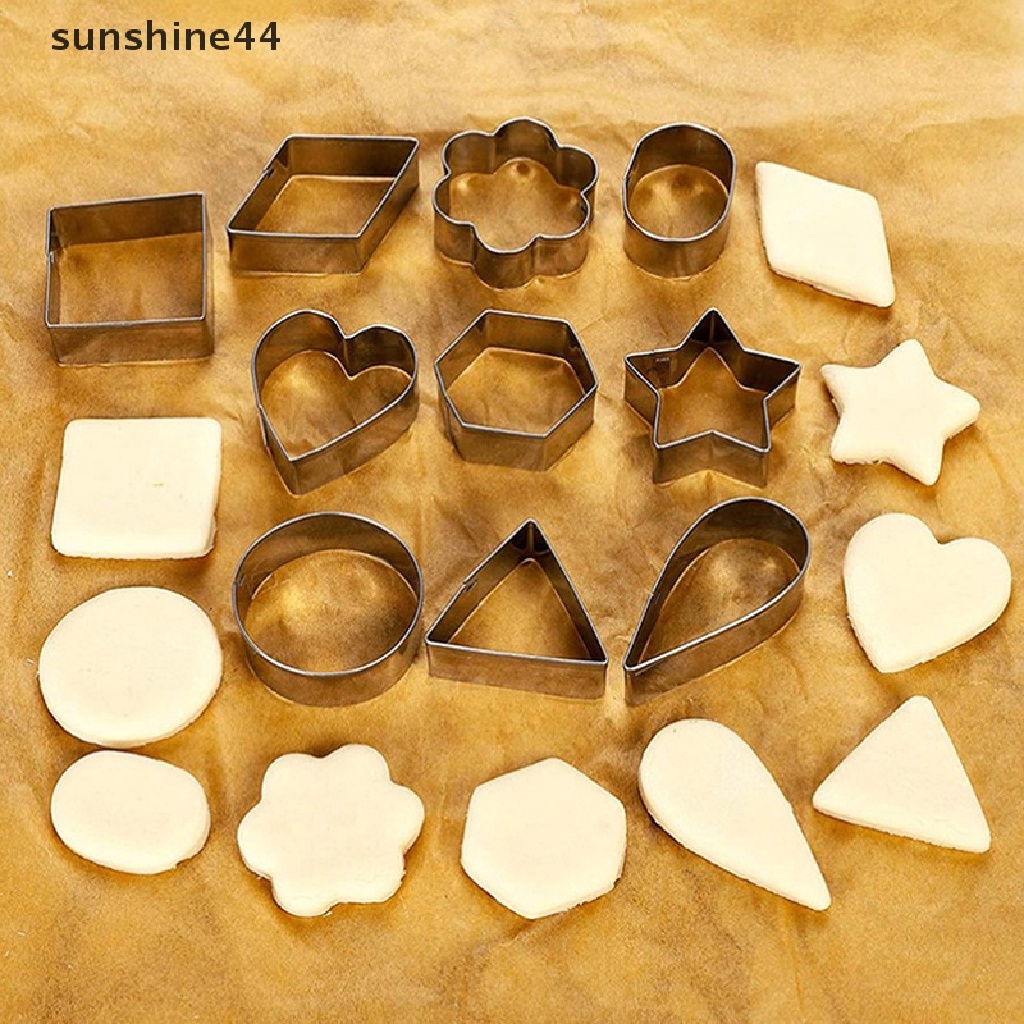 Sunshine 27/30Pcs Cetakan Stainless Steel Untuk Baking Hati Bintang Bentuk Bunga Cetakan Kue.