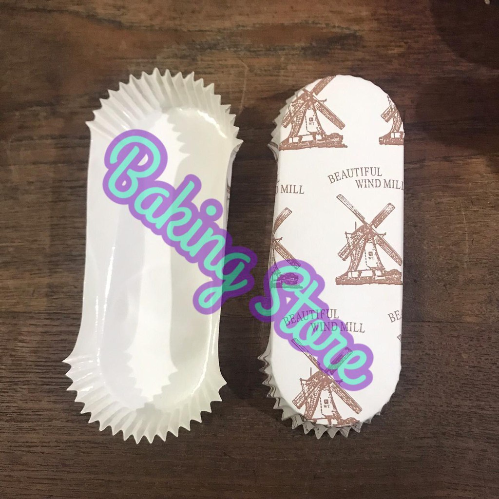 

Cases Roti Windmill - Cup Kincir Roti Oval 140mm isi 50 lembar