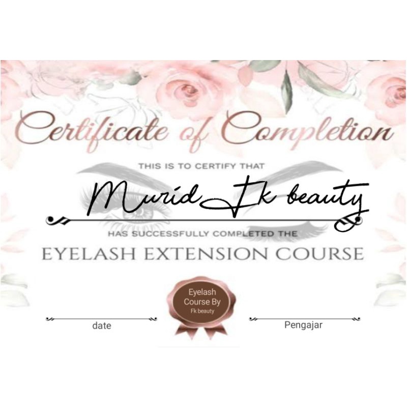 SERTIFIKAT EYELASH TIDAK TERIMA COD