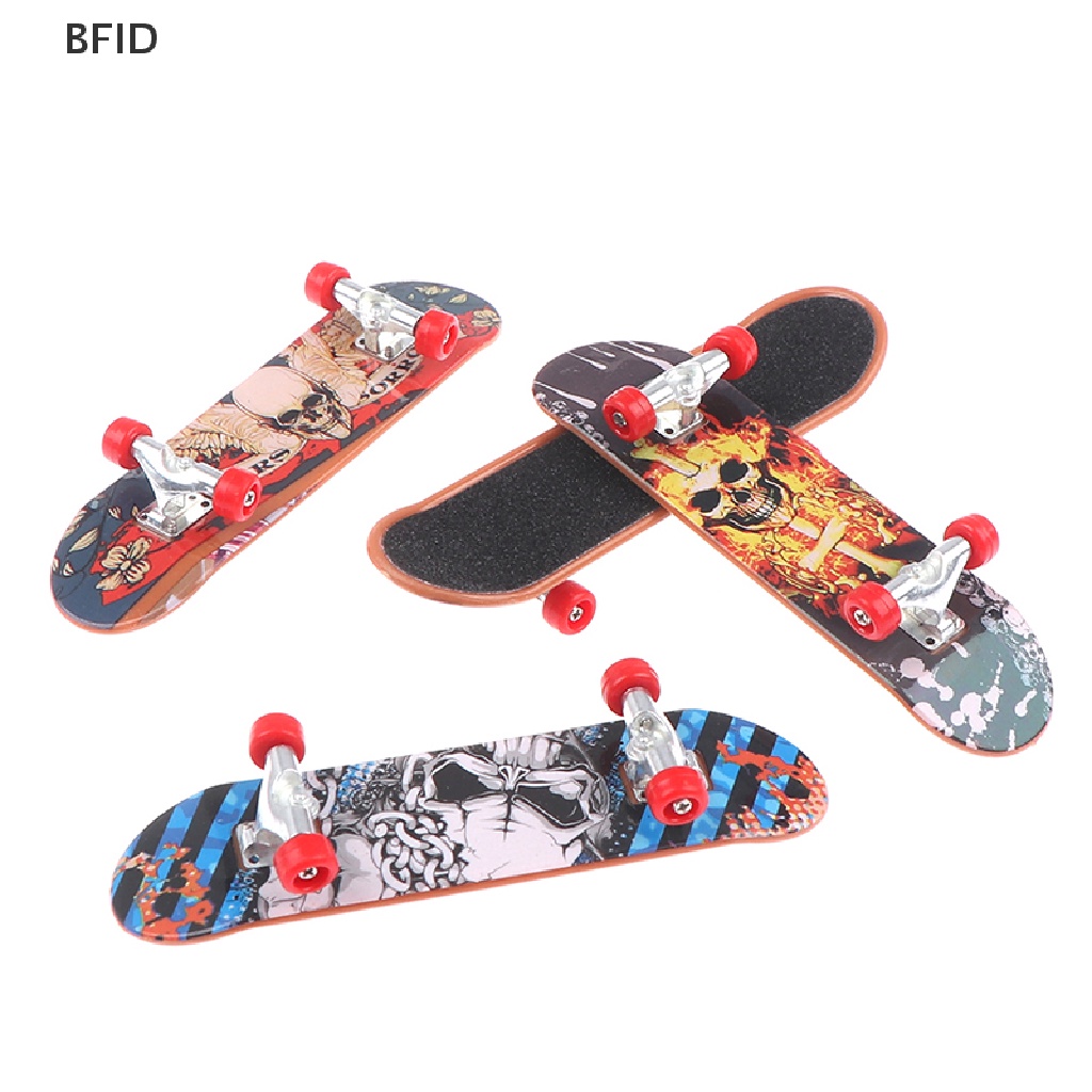 [BFID] Fingerboard Mini Finger Skateboard Mainan Skateboard Skuter Skate Jari Plastik [ID]