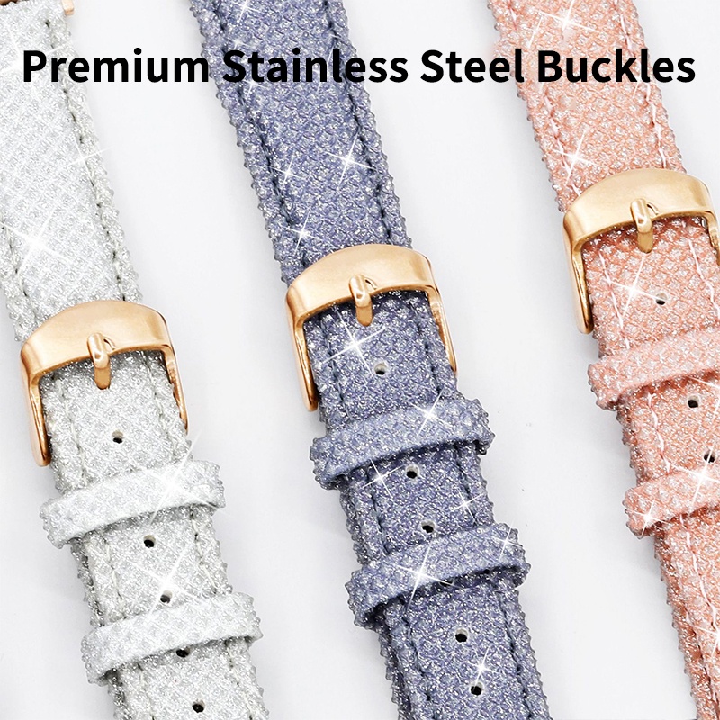 Leather Gleaming Shining Watch Strap Compatible With iWatch Ultra 8 SE 7 6 for iWatch Series 49mm 45mm 41mm