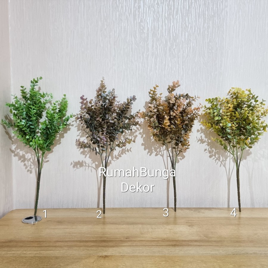 Daun Eucalyptus Cinerea Silver Dollar Artificial ( Ada 4 Warna )