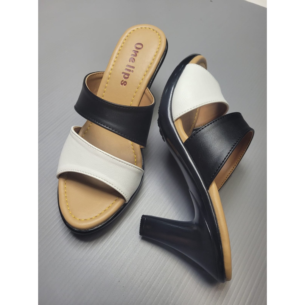 OneLips Sepatu Sandal Hak Sendal Wanita Mora