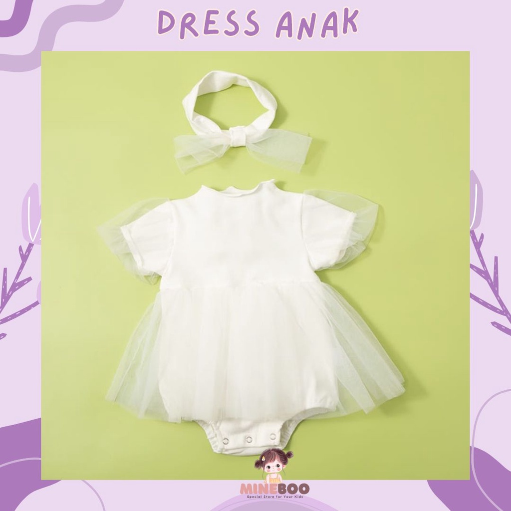 mineboo - DRESS CHUBBY BABY EBV 0-2tahun Romper bayi/Baby tutu dress Romper lucu import/baju bayi kado anak perempuan ulang tahun