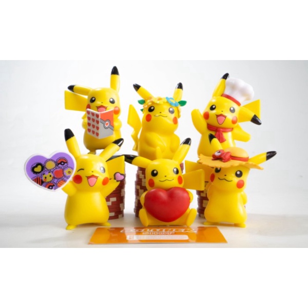 

PCS Set Pikachu Limited Isi Figure MEDIUM 6 SIZE Party Jual