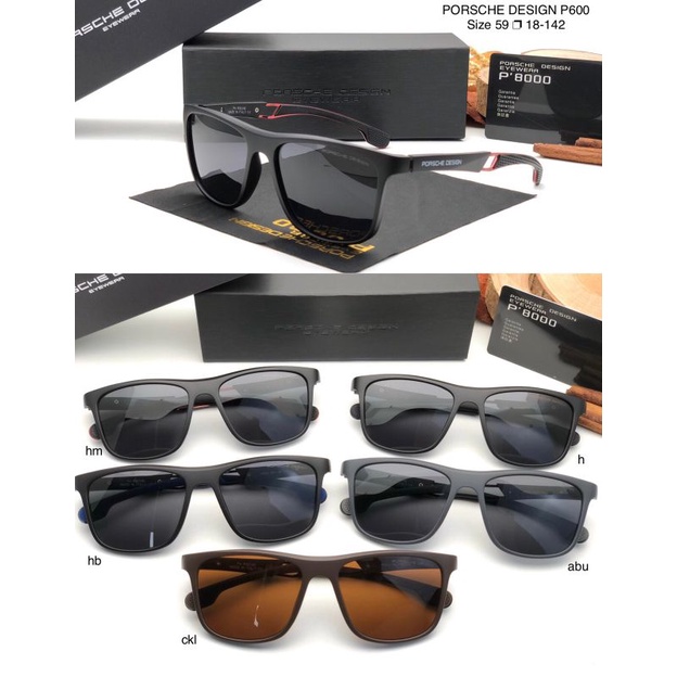 kacamata hitam Porsche design kacamata sport pria kacamata antisilau