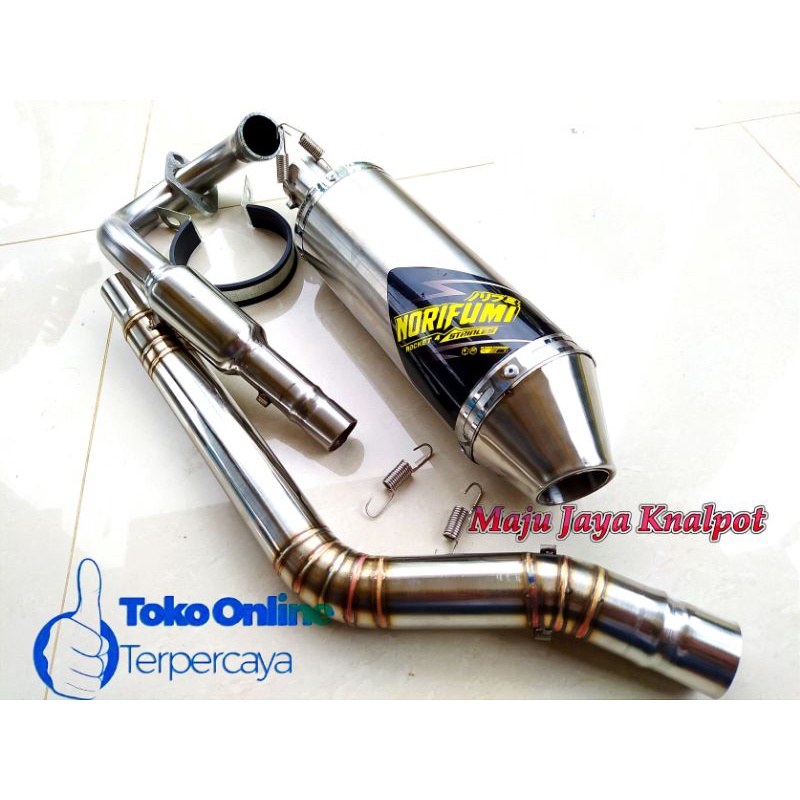 Norifumi Roket4 stainless Knalpot Racing Yamaha WR 155 Full set