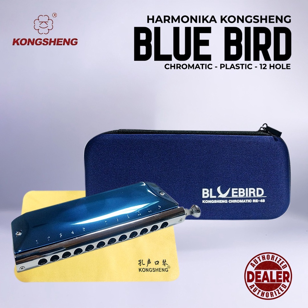 Harmonica Harmonika Kongsheng Bluebird Chromatic 12 Hole RE-48