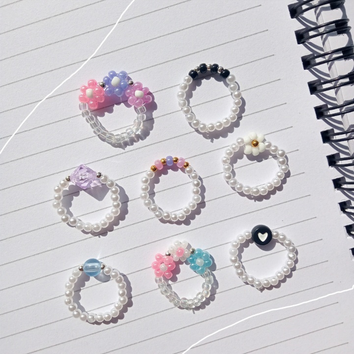 Baca Deskripsi | Cincin Manik | Rings | Beads Ring | Cincin Wanita | Cincin Cute | Cincin Simple | C