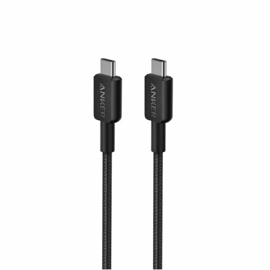 Kabel Charger Anker 322 USB-C to USB-C (6ft Braided) - ANKER A81F6