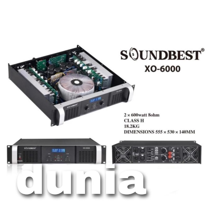 Power Soundbest XO 6000 Original Amplifier Class H SOUNDBEST XO6000