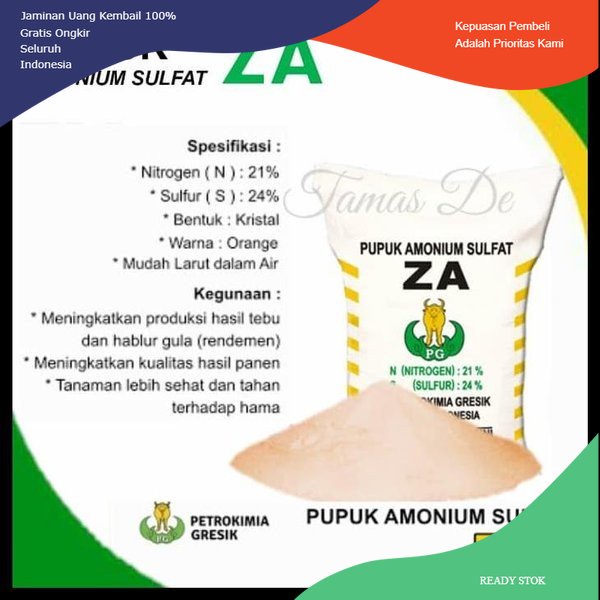 Pupuk ZA 1 kg - Pupuk kesuburan tanaman buah / hias / pohon