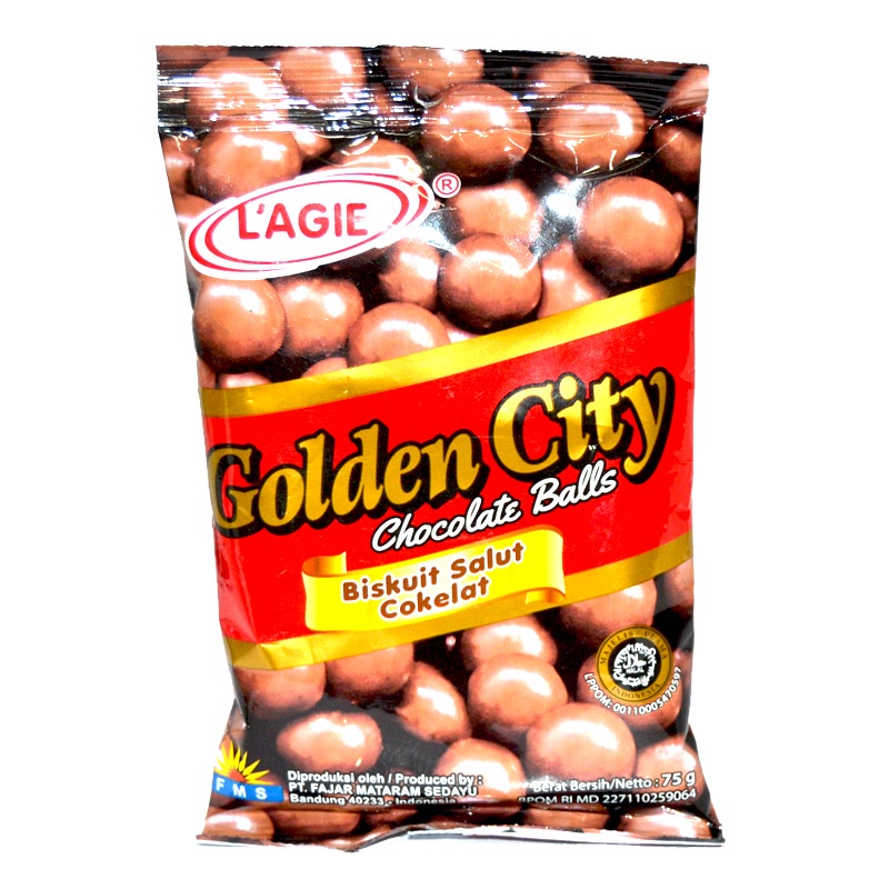 

Golden City Coklat Ball 75Gr