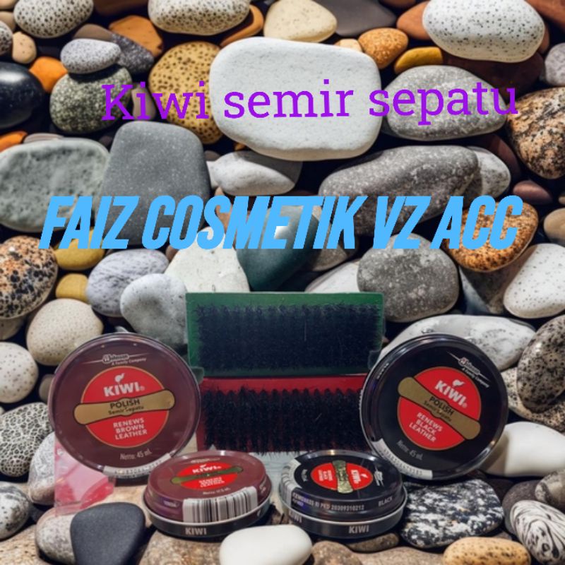 Semir Sepatu Kiwi Shoe Polish Besar Kecil 45ml, 17,5ml Lengkap + Sikat Semirnya