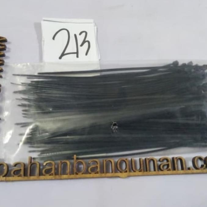 

Sabuk Marker Kabel Tis 2.5 x 150 mm Hitam Pengikat Plat Pagar Isi 100 citrab44 Berkualitas