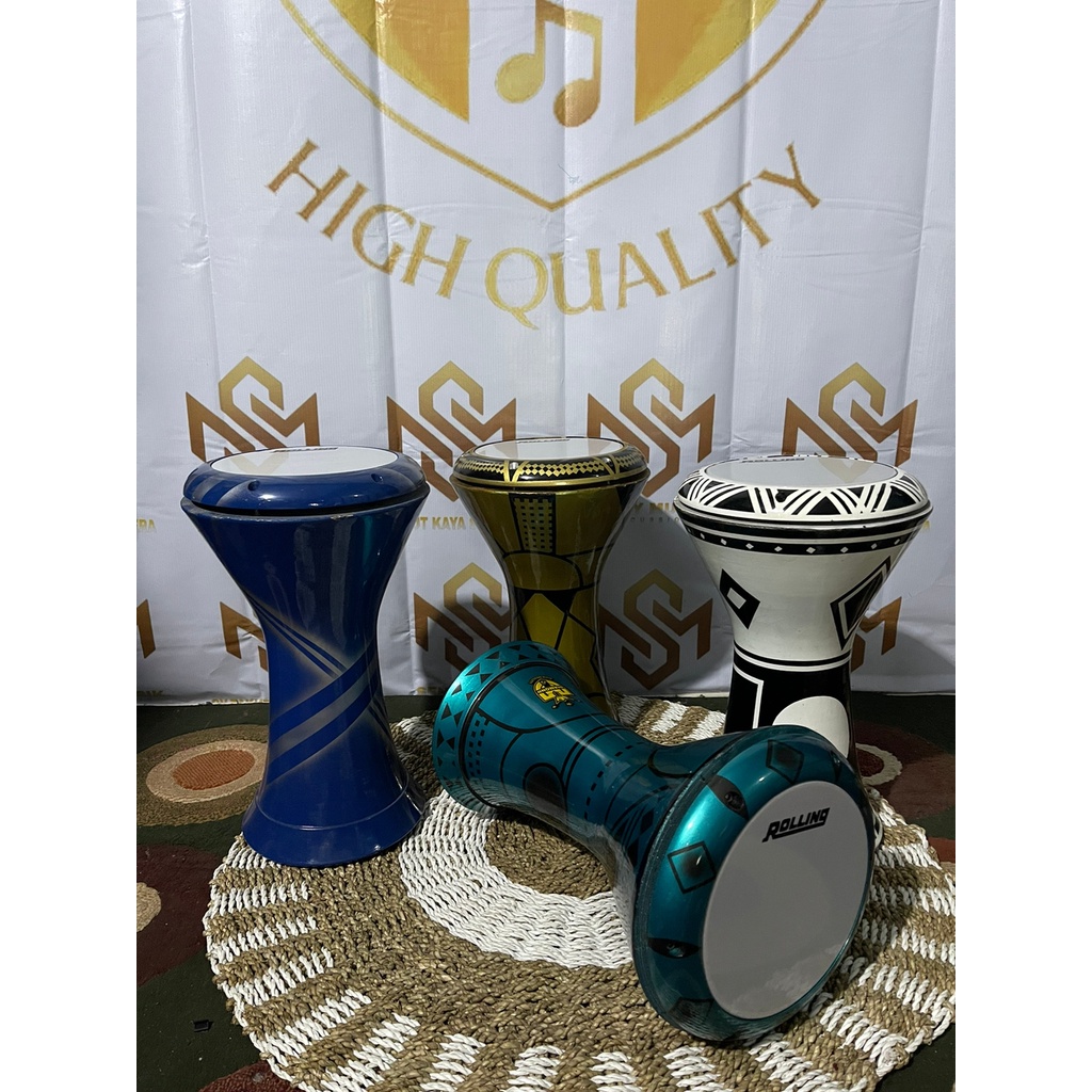 PROMO Darbuka Celty Calti Kayu Tutup Cor 8Inch Tumbuk Batu Motif Super Murah