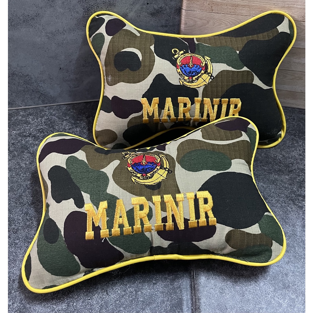 Bantal Mobil Loreng Marinir KKO - Bantal Mobil - Bantal Kepala Marinir