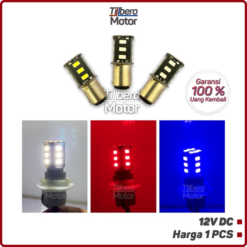 Lampu Stop Rem Belakang LED Kedip 18 Mata Diam - Kedip Motor / Mobil Terang