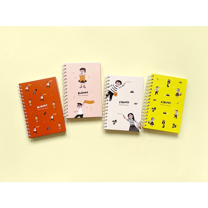 

Note Peekmybook Blanks And Stripes Spiral Notebook A5 - Buku Catatan A5