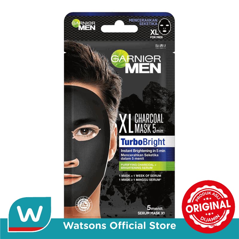 Garnier Men Turbo Bright Sheet Mask 1's