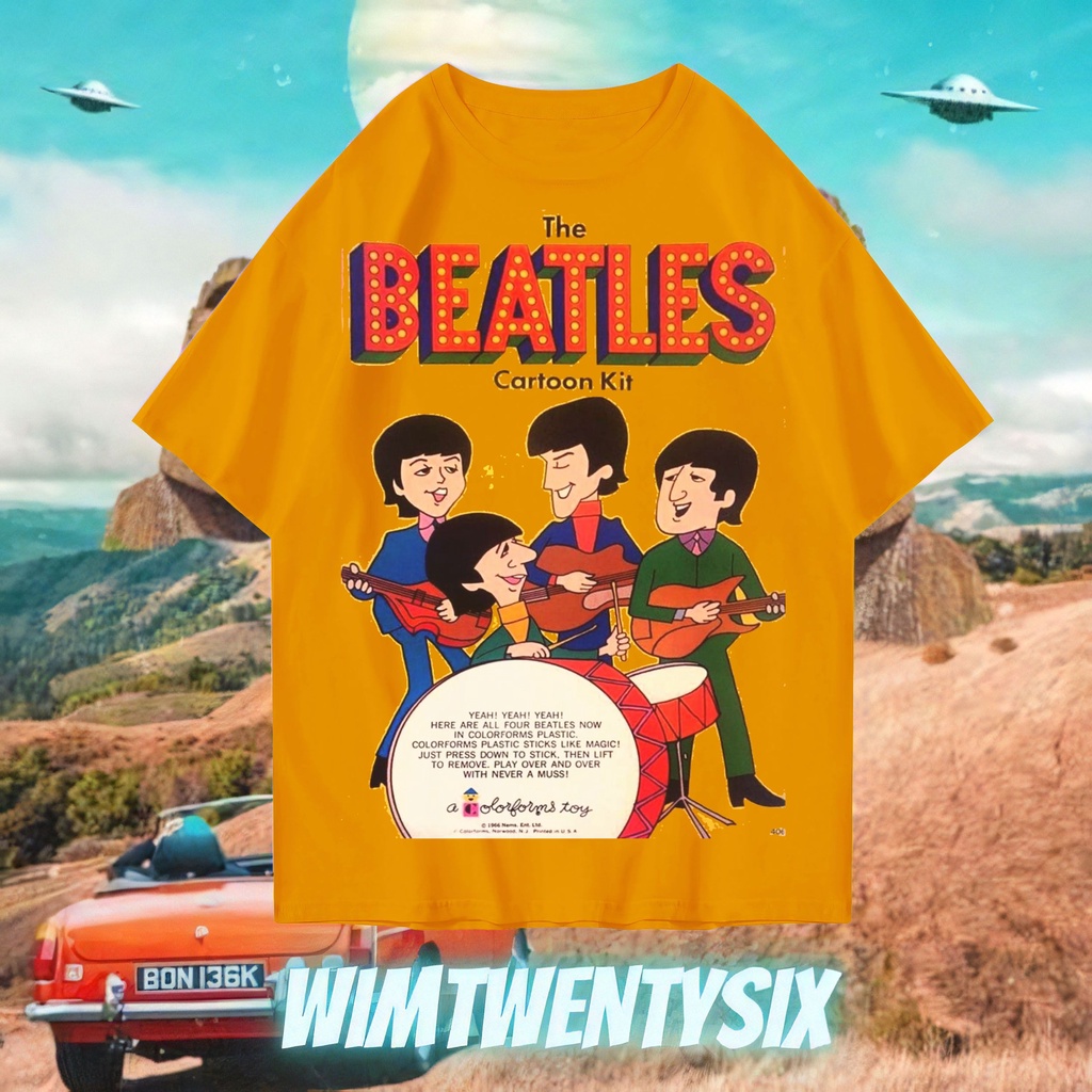 Wimtwentysix “kaos oversize the beatles cartoon kit vintage tee” Oversized t-shirt