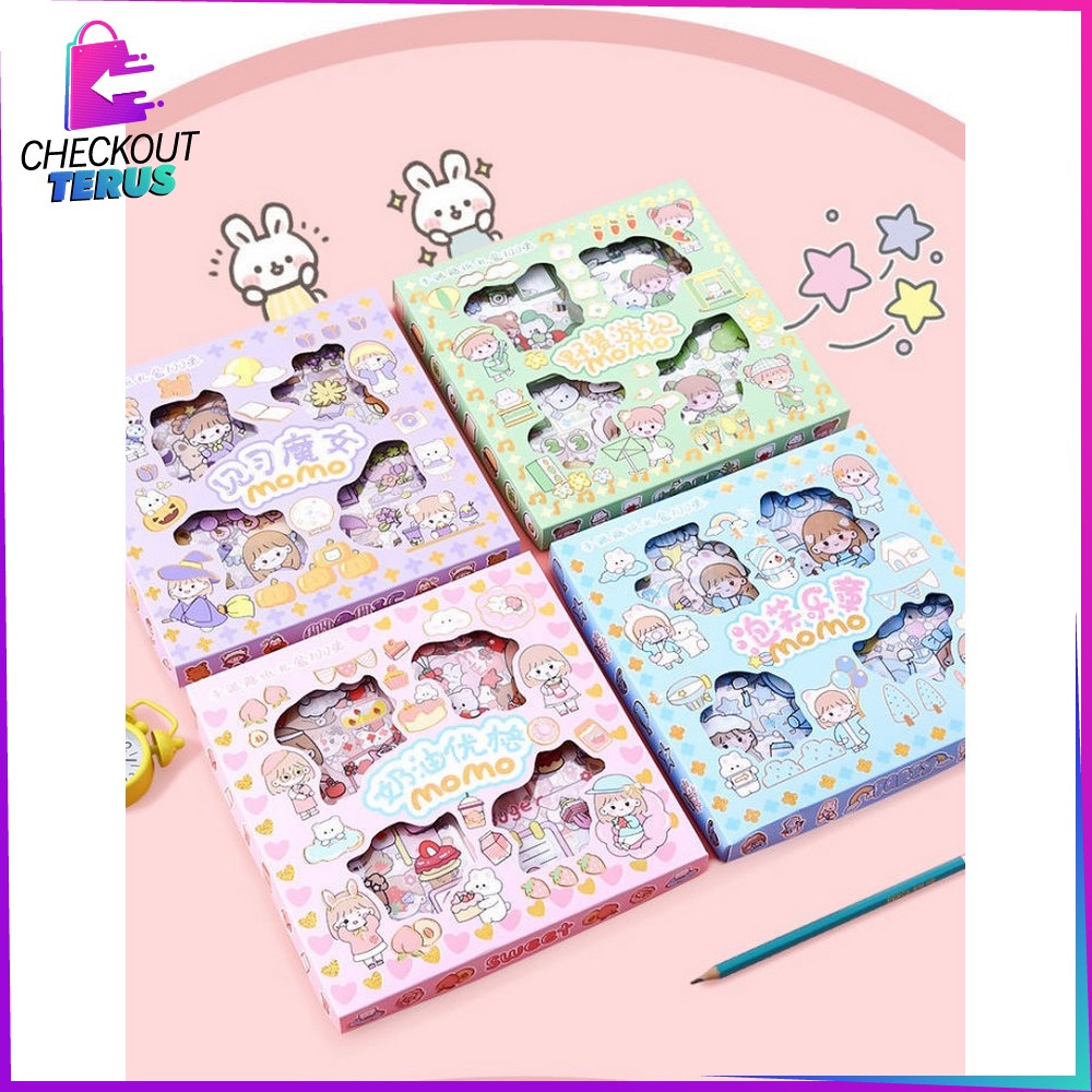 CT C473 Stiker 2D Isi 100pcs Buku Diary Tumblr Botol Motivasi Lucu Kekinian Dekorasi Scrapbook Sticker Aesthetic Karakter