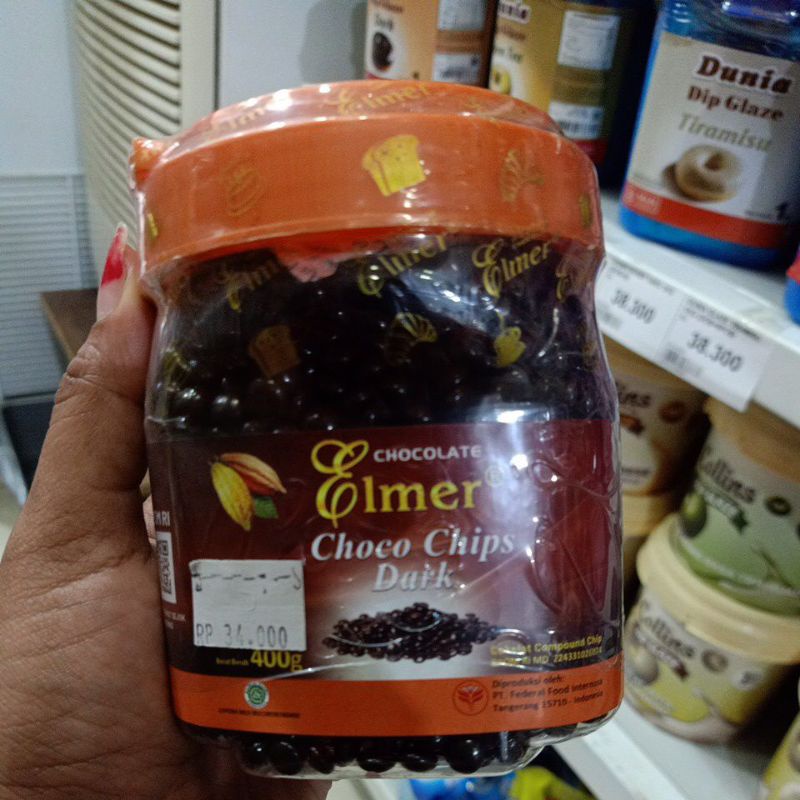 

Elmer chocochip dark 400gr