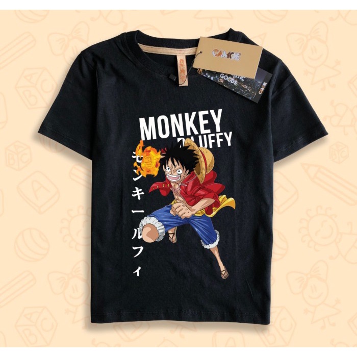 Kaos Baju Anak Monkey D Luffy Fire Fist One Piece