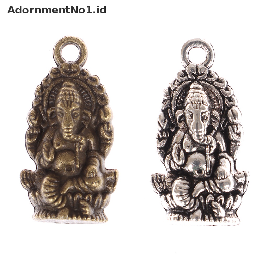 [AdornmentNo1] 10pcs Thailand Ganesha Ch Antik Alloy Buddha Ch Diy Perhiasan Liontin [ID]