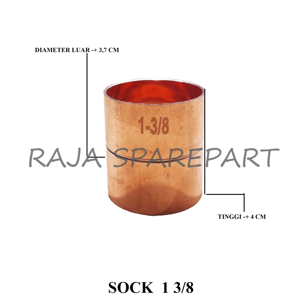 Sock Pipa AC Tembaga 1 3/8 inch