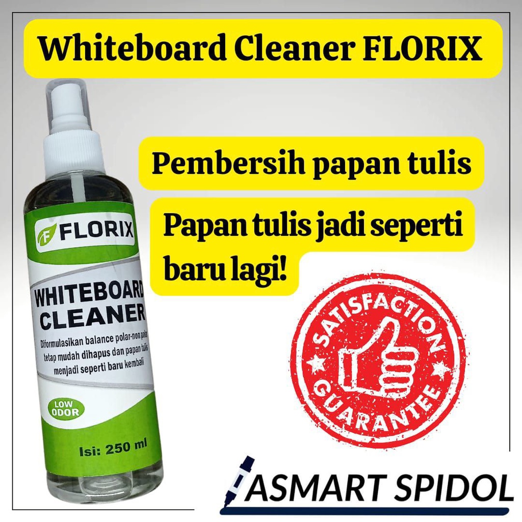 

PEMBERSIH PAPAN TULIS FLORIX 250ml (WHITEBOARD CLEANER SPRAY)