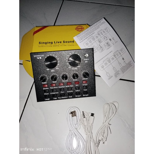 karaoke audio mobil soundcard bluetooth