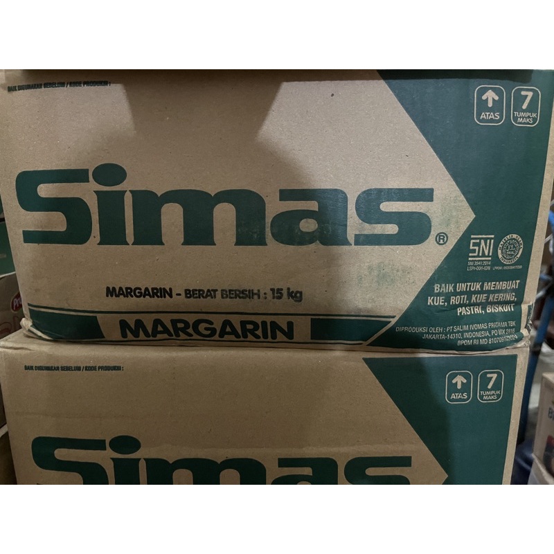 

Margarin merk Simas repack 500gr & 1kg