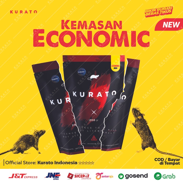 Penumpas Hama Pembasmi Tikus Ori Racun Tikus KURATO Paling Ampuh 200g