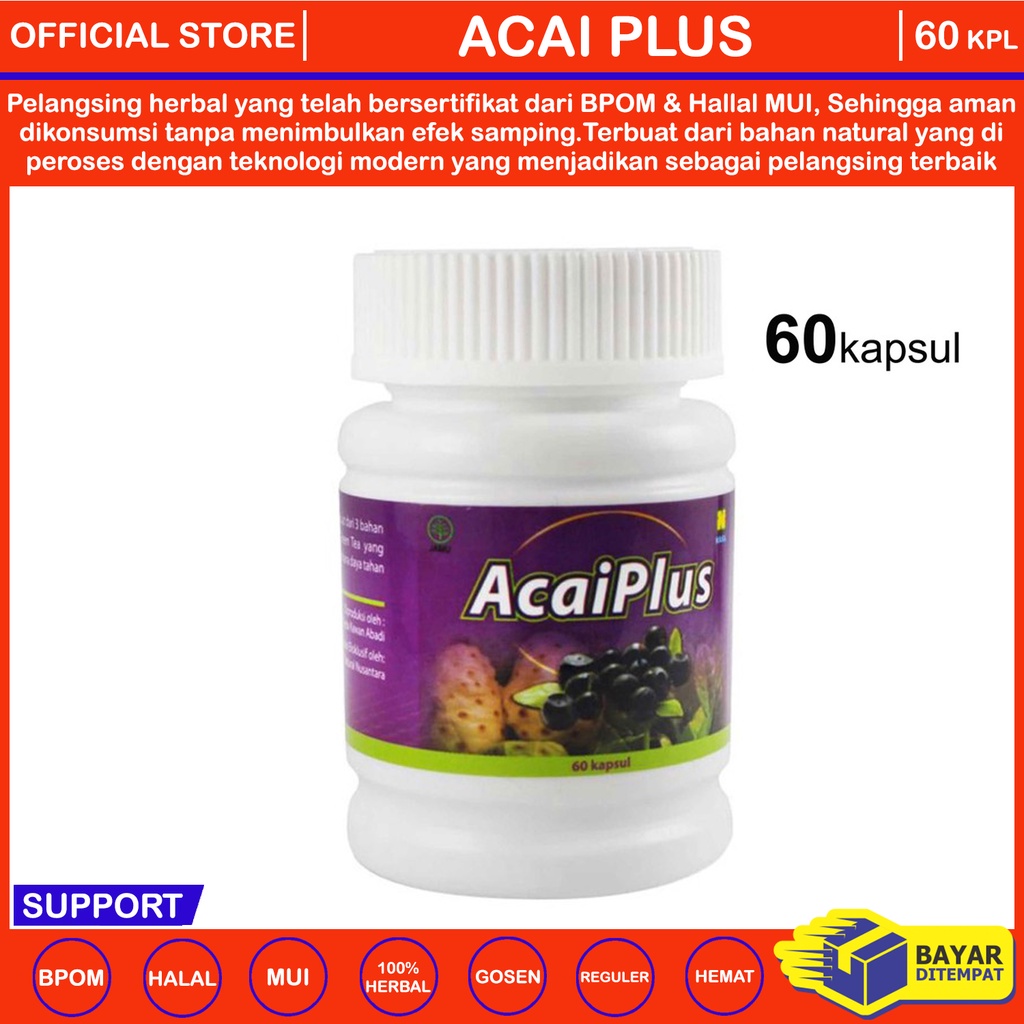 Jual Pelangsing Natural Acai Plus Original Shopee Indonesia