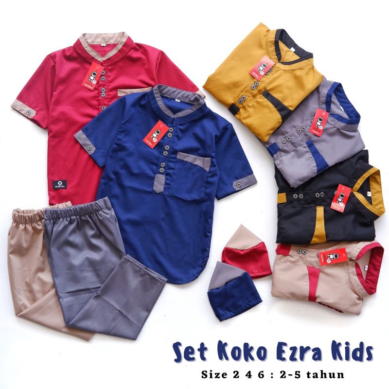 Set Koko Ezra Kids IDR 45.000-65.000