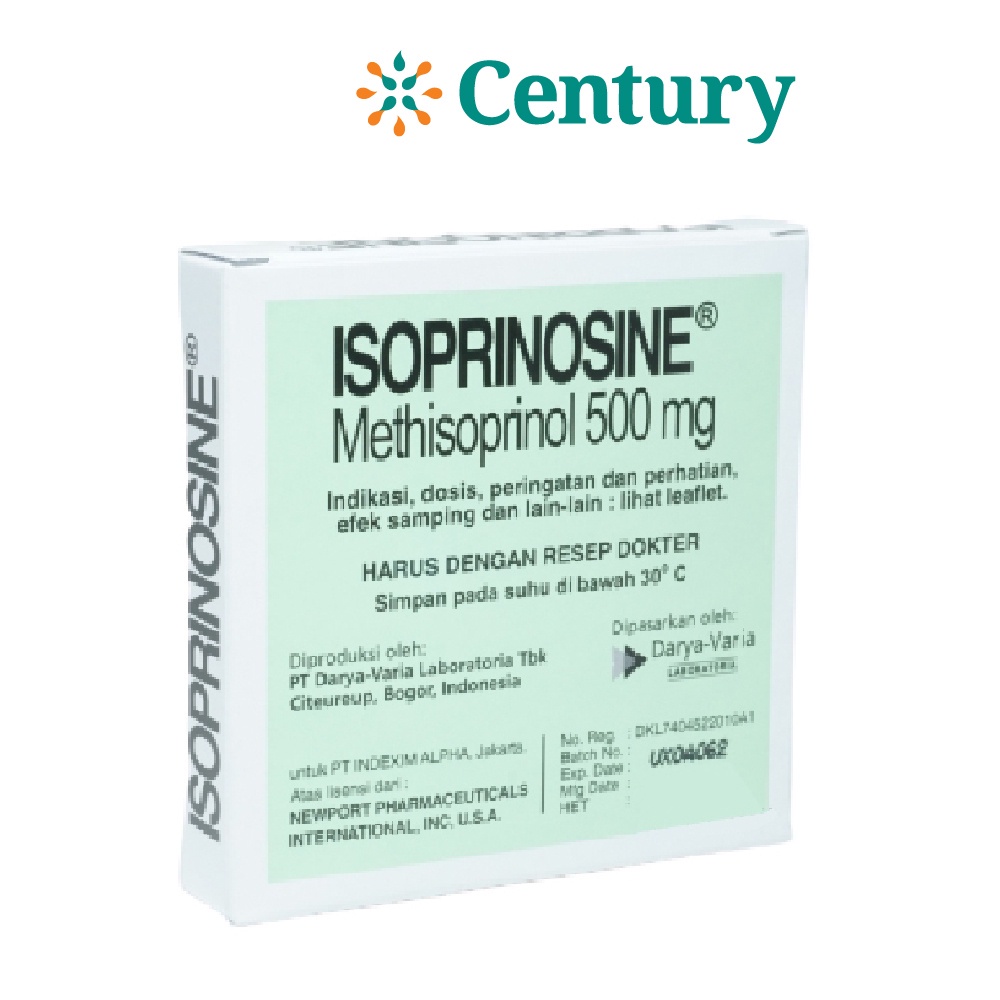 ISOPRINOSINE 500 MG 1 STRIP 8 TABLET/METHISOPRINOL/ANTI VIRUS