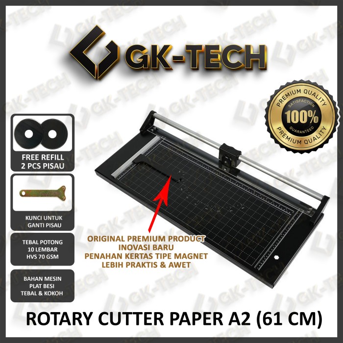 

Mew Rotary Paper Trimmer A2 Paper Cutter 61Cm Gk-Tech