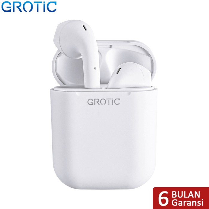 headset bluetooth GROTIC Headset Bluetooth inpods 12 TWS Macaron Earphone Wireless - Putih(Y0H7) hea