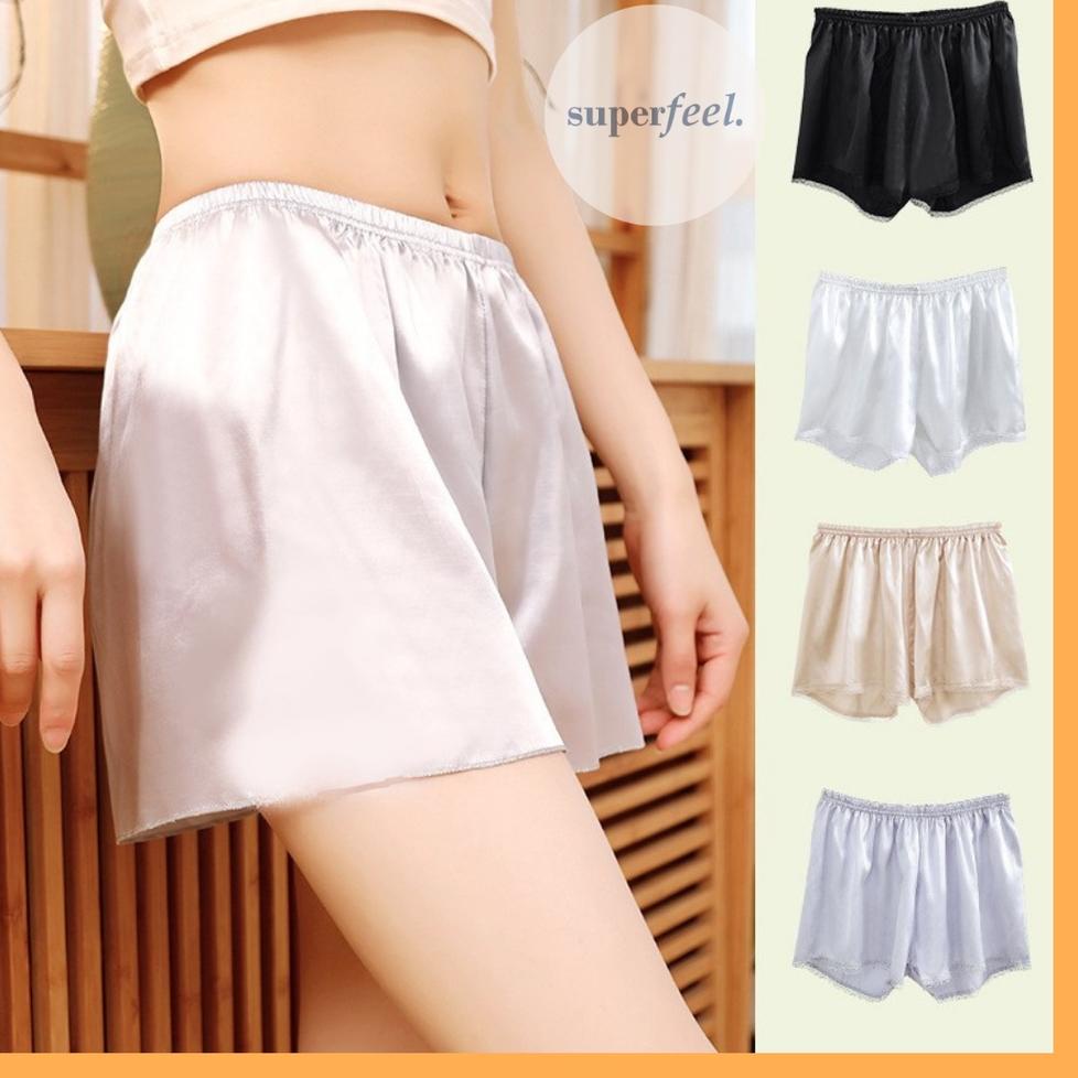 MEX.22Ja23ᴷ ◦ SFL CELANA PENDEK SATIN SEXY WANITA SANTAI RUMAH TIDUR PANTS HOT PANTS PEREMPUAN 184