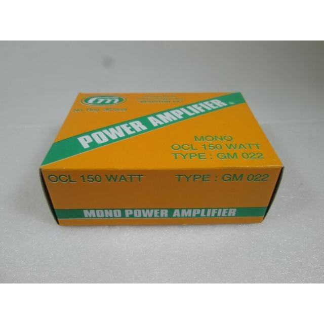 Kit power amplifier OCL 150W mono GM 022