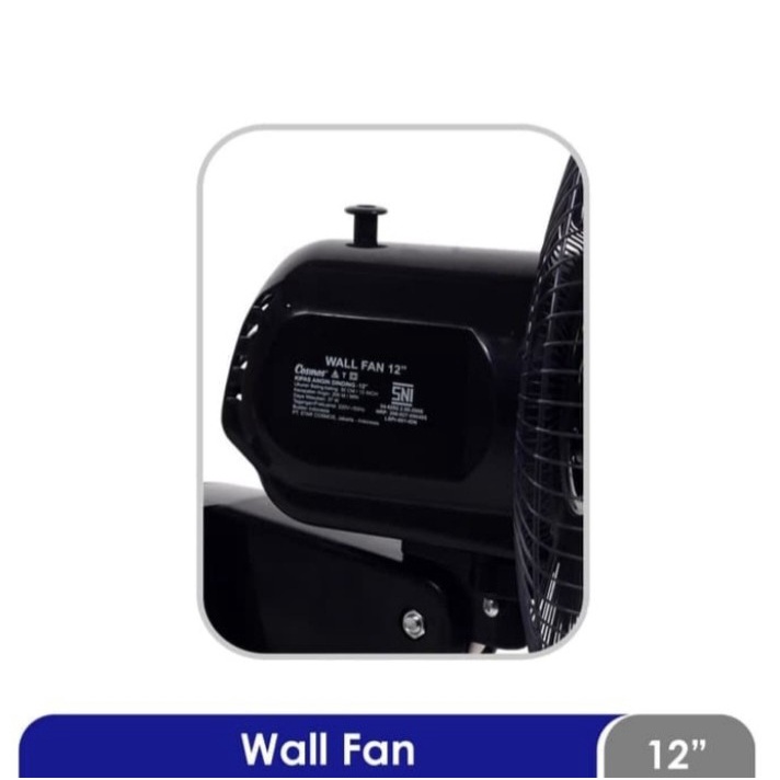 Kipas Angin Tembok Cosmos 12 DWF Wall Fan 12DWF Dinding 12 Inch 12-DWF Kipas Cosmos Sejuk Low Watt 12&quot; Dingding 12 CWF Grey