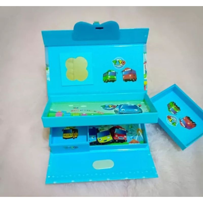 

kotak pensil karakter/Kotak pensil 3 tingkat/kotak pensil berkode/kotak pensil motof cewek