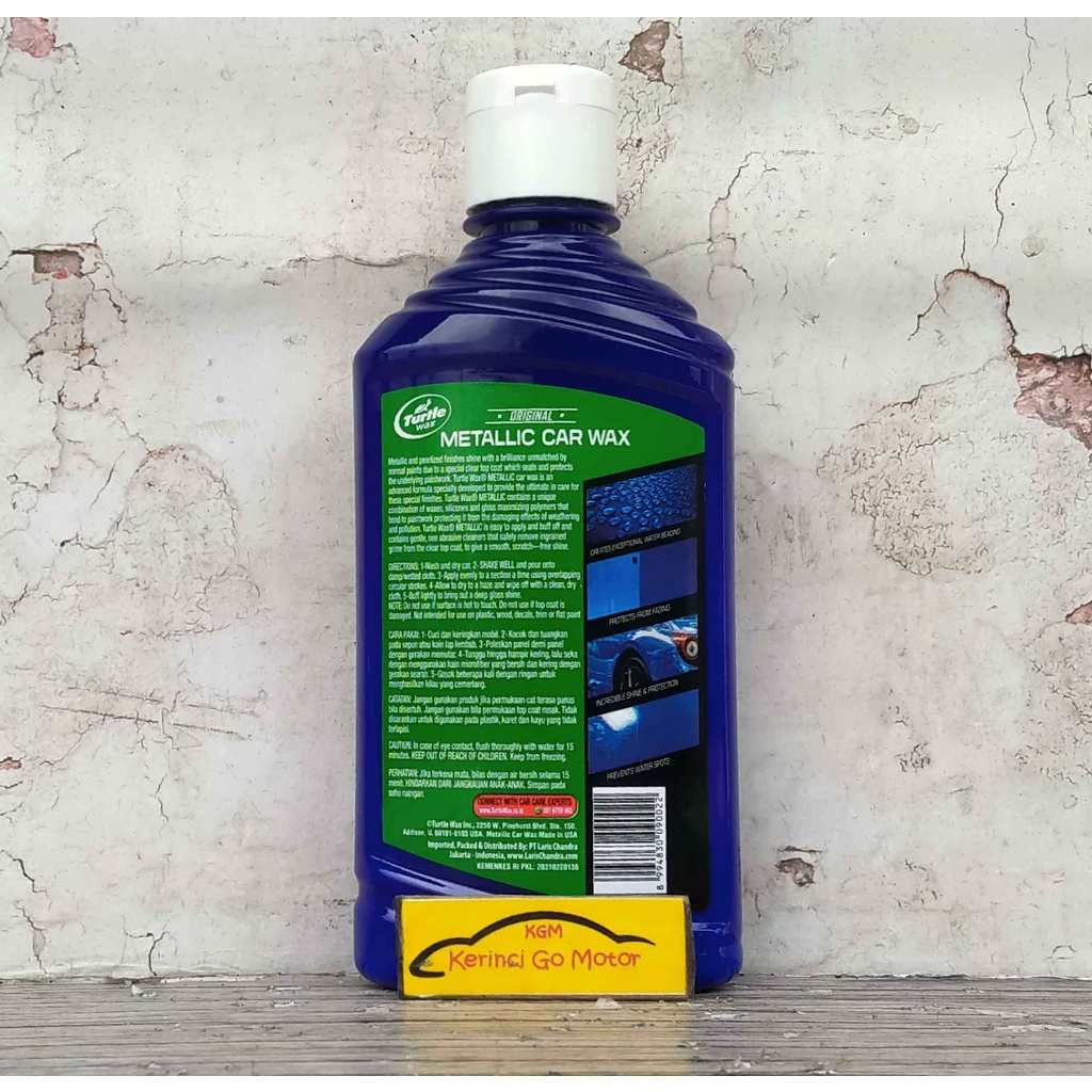 TURTLE WAX METALLIC CAR WAX LIQUID 296 ml PENGKILAP MOBIL MOTOR HELM