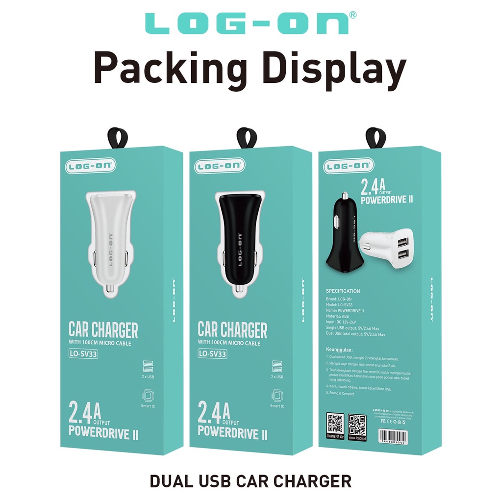 CAR CHARGER MOBIL SAVER SV35 SV33 SV32 SV30 SV20 HOUSING METAL DUAL USB 2.4A FAST CHARGING