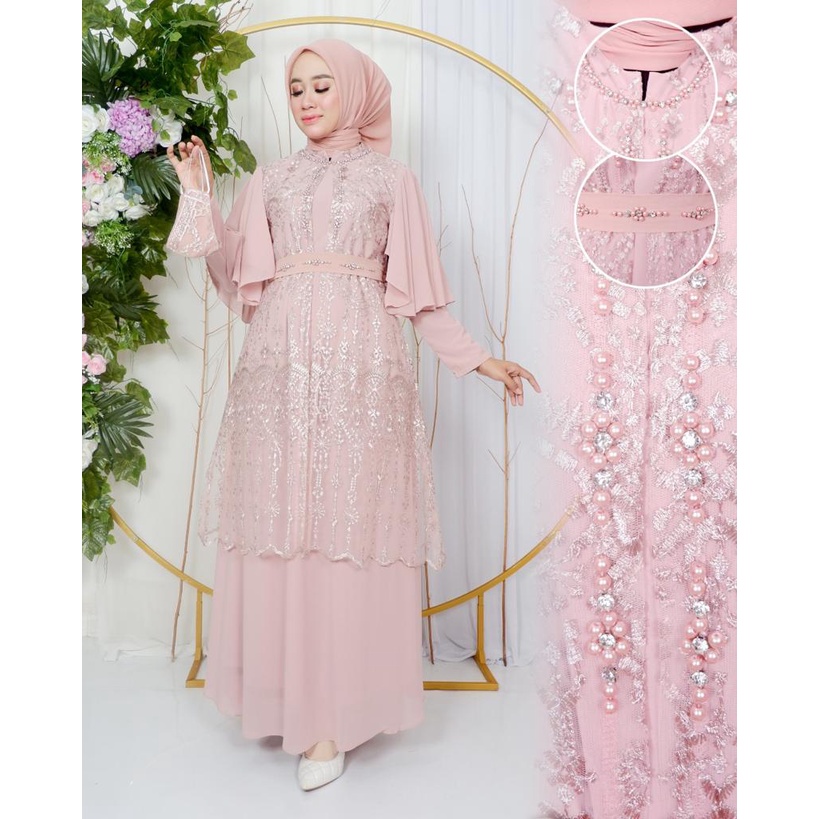 GAMIS EMIRA DRES KOMBINASI SERUTY BABY DOLL MIX PAYET MUTIARA| GAMIS KONDANGAN| GAMIS PESTA| GAMIS TILE| GAMIS MUTIARA| GAMIS CINDERELA| GAMIS MUTIARA